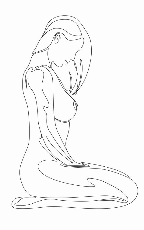 Woman Drawing Template, Line Art Bedroom, Single Line Art, Body Image Art, Drawing Printable, Body Template, Female Artwork, Nude Body, Cnc Art