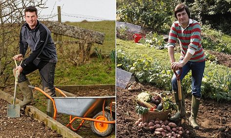 Huw Richards, 19, films clips for his YouTube channel HuwsNursery from his home in Tregaron near Aberystwyth. His gardening blog is already the most successful in the country. Huw Richards Garden, Garden Goals, Film Clips, Public School, Youtube Channel