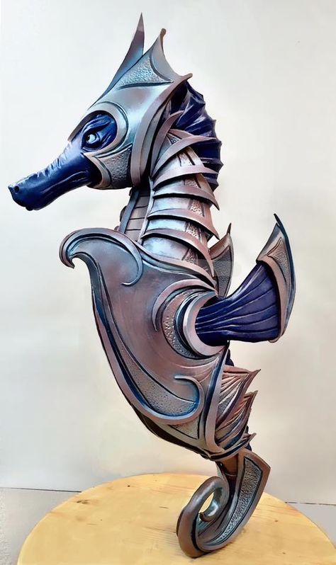 Exhibit A. Armored Seahorse Cake by Pablo De la Pava. Sea Armor, Aquaman Party, Seahorse Cake, Jack Tattoo, Dragon Fire, Art Final, Horse Armor, The Last Straw, Body Tattoo