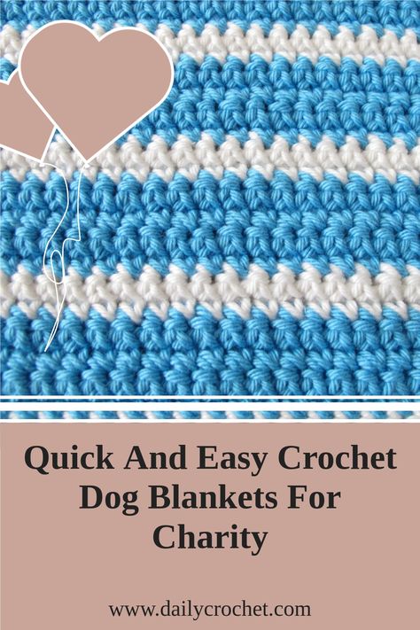 If you love to make crochet dog blankets for charity, this pattern is one of the easiest you've ever seen. Crochet Blanket For Dogs, Dog Crochet Blanket Pattern, Puppy Crochet Blanket, Crochet Dog Blanket Patterns, Crochet Dog Blanket Pattern, Crochet Pet Blanket Pattern Free, Crochet Dog Blankets Free Patterns, Pet Blanket Crochet, Crochet Dog Mat