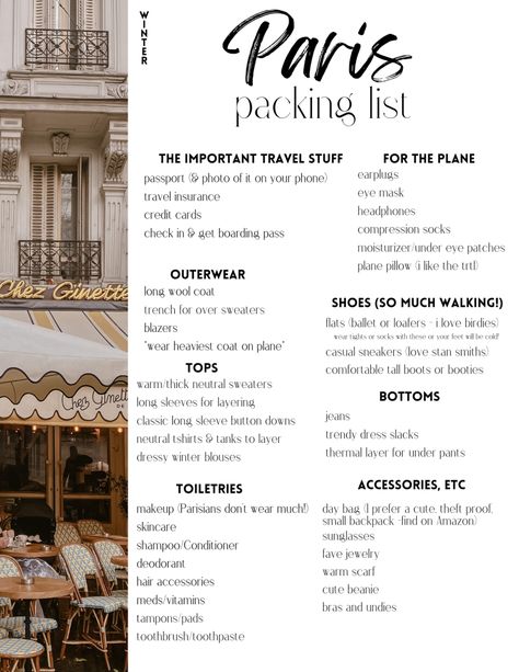 Packing List For Paris For Every Season – Packing List For France In Fall, Packing List For Paris In Fall, Paris Travel Tips Packing Lists, Paris Checklist Packing Lists, Paris In October Packing List, Spring Outfits Paris 2023, Outfit Ideas Europe Fall, Packing For Paris In November, Paris Packing List September