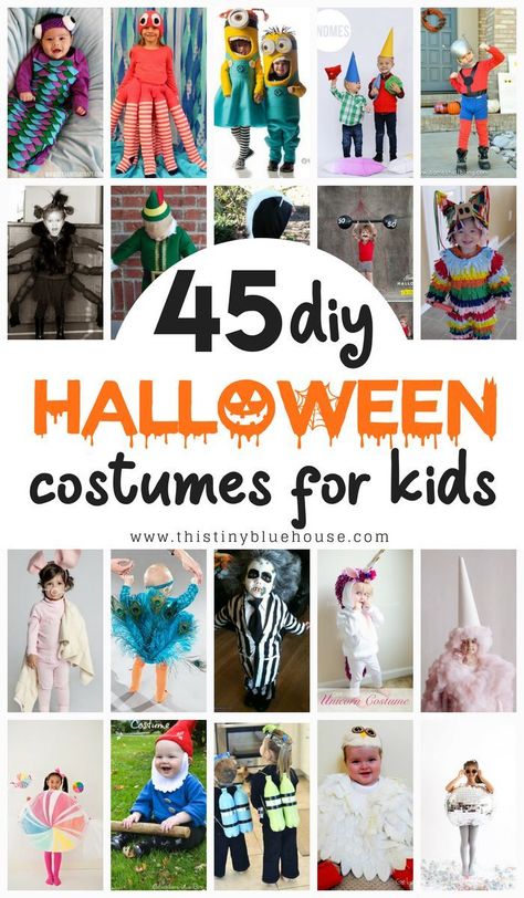 Don't dish on an expensive store bought costume! Here is a collection of over 40 of the cutest and easiest DIY halloween costumes for kids. #halloweencostumes #halloweencostumesdiy #halloweencostumesdiykids #halloweencostumesdiybaby #halloweencostumesdiytoddler #halloweencostumesdiycreative #halloweencostumesdiyclever #halloweencostumesdiyeasy #halloweencostumesdiyeasy #halloweencostumesdiyfunny #halloweencostumesdiysimple #halloweencostumesdiycheap #halloweencostumesdiyboys #halloweencostume... Sew Halloween Costume, Creative Halloween Costumes Diy, Old Halloween Costumes, Diy Costumes Kids, Costumes Diy, Diy Halloween Costumes For Kids, Costumes Kids, Hallowen Costume, Diy Halloween Costumes Easy