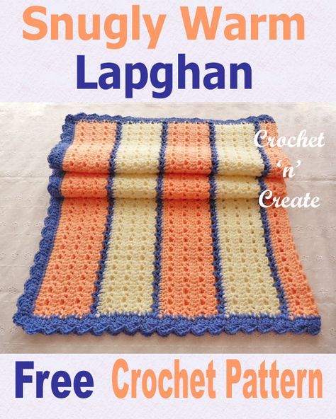 Free crochet pattern for snugly warm lapghan, great to wrap around you on cold evenings, makes lovely gifts too. #crochetlapghan #crochetncreate #crochet #howto #crochetpattern #freecrochetpattern #easypattern #freepattern #forbeginners #diy #crafts Lapghan Crochet, Lap Blankets, Crochet Afgans, Crocheted Blanket, Crochet For Beginners Blanket, Crochet Blanket Afghan, Design Crochet, Lap Blanket, Throw Over