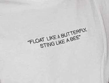 Sting Like A Bee Float Like A Butterfly Tattoo, Float Like Butterfly Sting Like Bee Tattoo, Learning To Fly Tattoo, Learn To Fly Tattoo, What If You Fly Tattoo, Float Like A Butterfly Sting Like A Bee, A Bee Tattoo, Fly Like A Butterfly Sting Like A Bee, Cod Oc