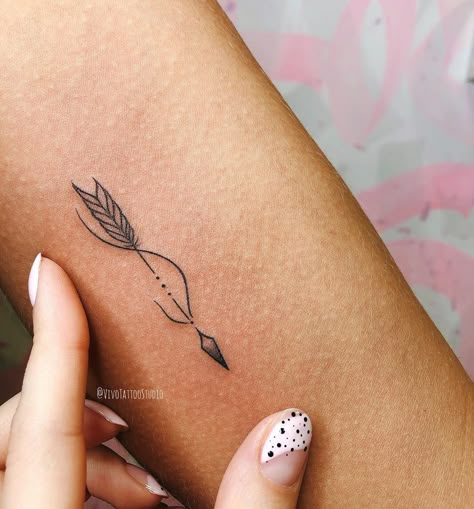 Tiny Arrow Tattoos For Women, Cute Arrow Tattoos, Arrow Neck Tattoo, Womens Arrow Tattoo, Arrow And Star Tattoo, Minimalist Arrow Tattoo, 3 Arrow Tattoos For Women, Tattoo Arrow, Boho Arrow Tattoo