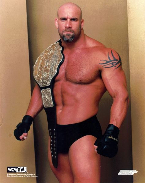 Goldberg WCW World Heavyweight Champion Wcw World Heavyweight Championship, Goldberg Wwe, Wcw Wrestlers, Bill Goldberg, World Championship Wrestling, Man Anatomy, World Heavyweight Championship, Wrestling Stars, Wwe Legends