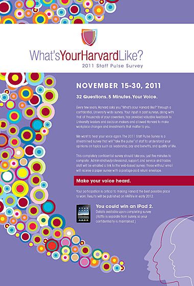 2011_Pulse_Survey_FlyerSmallPoster_380 Survey Poster, Employee Survey Campaign, Employee Engagement Survey Poster, Staff Satisfaction Survey, Employee Survey Questions, Employee Engagement Survey, Engagement Survey, Recruitment Poster, Campaign Ideas