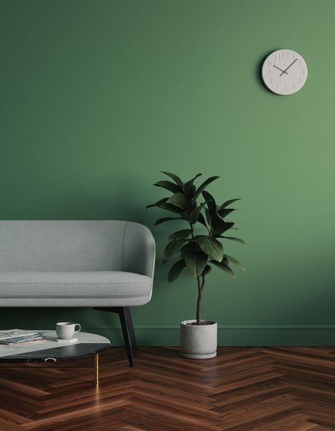 Best green paint for interior walls - an expert guide to making the right color choice | Livingetc Slate Blue Paint, Deep Blue Paint, Deco Violet, Olive Green Paints, Green Grey Paint, Sage Green Paint, Dark Blue Paint, Teal Paint, Eggshell Paint