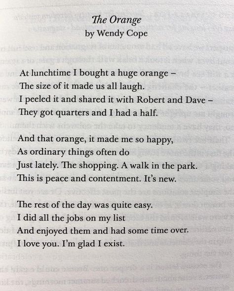 Moments In Media, Orange Tattoo, Wendy Cope, Poem A Day, Smart Auto, Love Language, A Poem, Quotes Poetry, Love Words