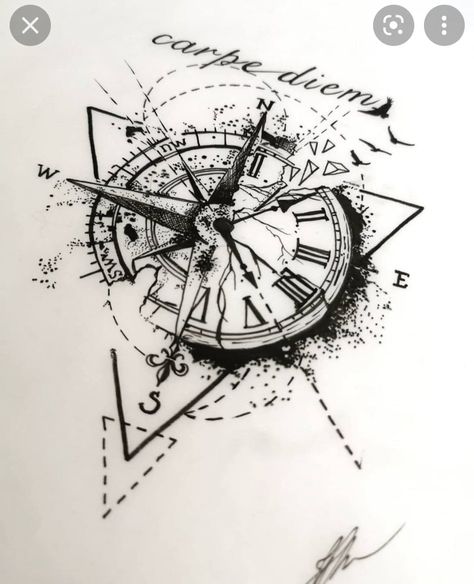 Compass Tattoo Drawing, Compas Tattoo, Marriage Tattoos, Compass Rose Tattoo, Anker Tattoo, Clock Tattoo Design, Epic Tattoo, Anchor Tattoos, Watch Tattoos