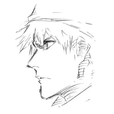 Bleach Art Style Tutorial, Bleach Anatomy, Tite Kubo Sketch, Tite Kubo Art Style, Kubo Art, Drawing Male Hair, Ichigo Manga, Bleach Drawing, Drawing Anatomy