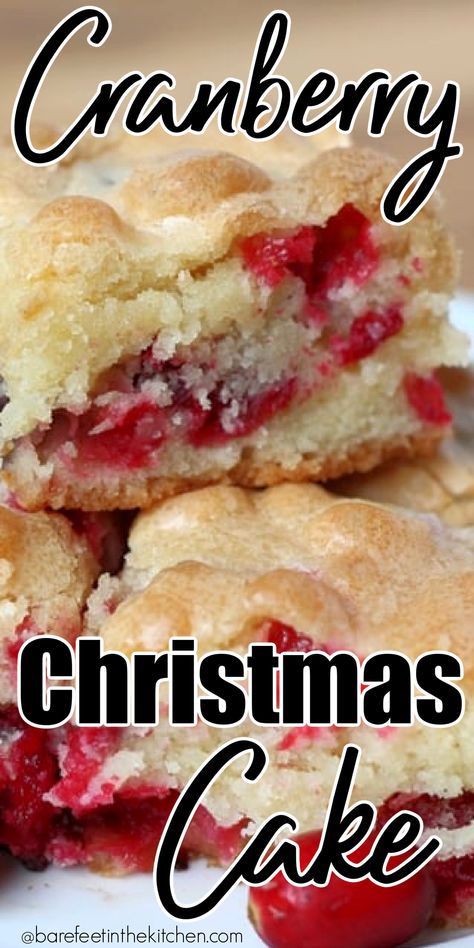 Christmas Cake Cookies, Christmas Cakesicles, Cranberry Christmas Cake, Cranberry Christmas, Cranberry Cake, Pane Dolce, Cake Christmas, Cranberry Recipes, Christmas Cooking