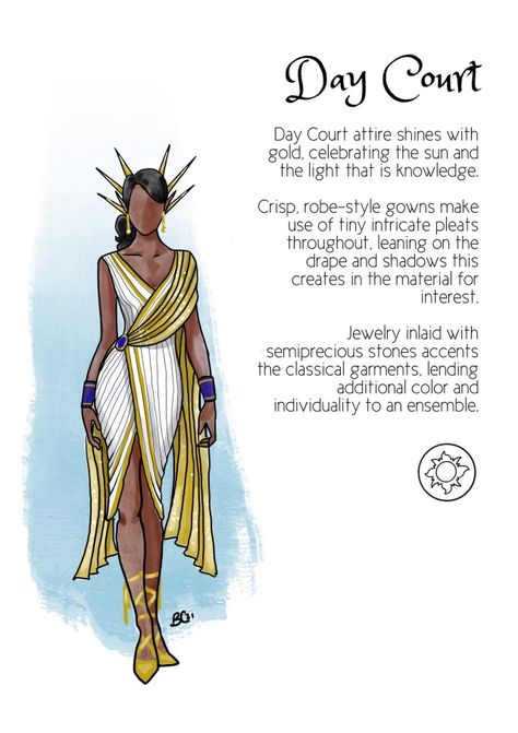 Spring Court Fashion Acotar, Court Of Thorns And Roses Costume, Spring Court Outfit Acotar, Day Court Acotar Dress, Feyre Starfall Dress Fanart, Acotar Outfit Ideas, Day Court Fashion, Spring Court Fashion, Acotar Clothes