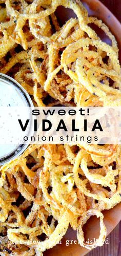 Horseradish Aioli, Vidalia Onion Recipes, Blooming Onion Recipes, Onion Strings, Bob Haircuts For Black Women, Vidalia Onion, Haircuts For Black Women, Vidalia Onions, Onion Recipes