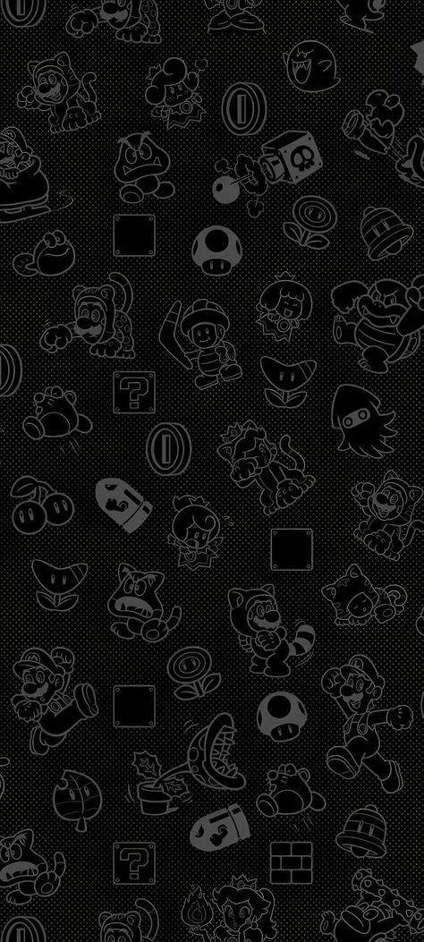 Cool Mario Wallpaper, Black Mario Wallpaper, Black Pixel Art Wallpaper, Super Mario Iphone Wallpaper, Super Mario Aesthetic Wallpaper, Mario Art Wallpaper, Pixel Mario Wallpaper, Retro Game Wallpaper Iphone, Mario Iphone Wallpaper