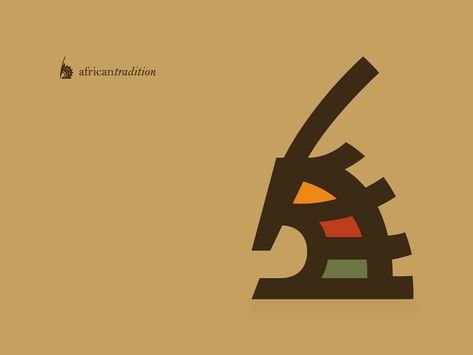 African Tradition by Helvetic Brands® on Dribbble Afrocentric Graphic Design, African Brand Identity, Zaouli Dance, African Branding, African Graphic Design, Africa Logo, Africa Symbol, Afro Design, Traditional Branding