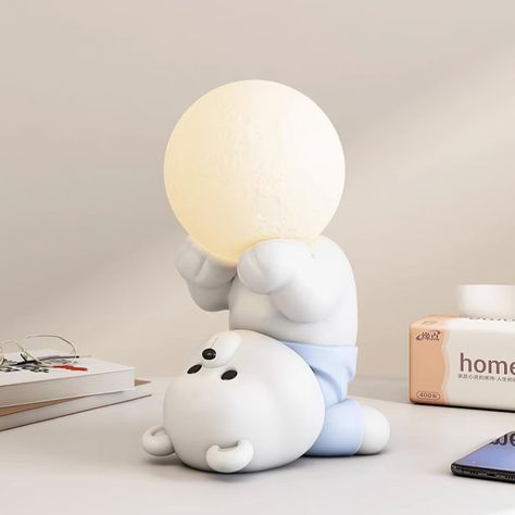 Little Bear Table Lamp - Docos Battery Powered Lamps, Bear Night Light, Bear Lamp, Pinterest Wall, Cute Table, Cute Night Lights, Room Vibes, Creative Decoration, Lamp Bedside