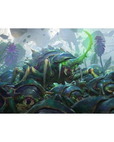 Alex Konstad’s Instagram profile post: “Scute Swarm for Magic thr Gathering. Art Direction: Taylor Ingvarssen. Obliskura kickstarter still going strong! Link in bio for that. #art…” Fantasy Bugs, Dnd Rules, Alex Konstad, Insect Monster, Magic Artifacts, Monsters Design, Dm Tools, After Earth, Dnd Classes