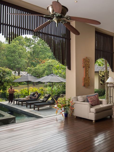 4 Bedrooms Luxury Villas | Private Spa Tub | Four Seasons Chiang Mai Bedrooms Luxury, Two Twin Beds, Four Seasons Resort, Spa Tub, White Lotus, Luxury Villas, Luxury Spa, Split Level, Landscape Decor