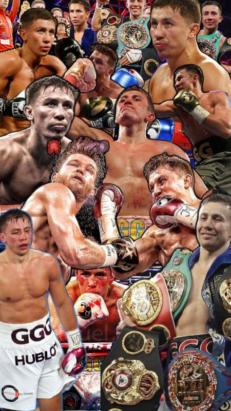 GGG Collage Boxing Collage, Ggg Boxing, Boxing Images, Combat Sport, Music Backgrounds, Kickboxing, Martial Arts, Boxing, Collage