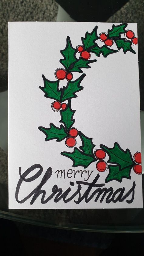 Christmas Poster Design Ideas Handmade, Christmas Diy Drawings, Christmas Poster Ideas For School, Merry Christmas Art Draw, Mery Crismas Ideas, Homade Christmas Card, Christmas Chart Ideas For School, Aesthetic Christmas Cards Diy, Christmas Card Art For Kids