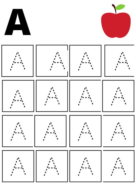 Letter A Practice Worksheets, Letter A Worksheet For Nursery, Abcd Tracing Worksheet For Kids, Tracing Letter A Worksheet, Abcd Worksheet, Letter A Tracing Worksheet, Letter A Worksheet, Handwriting Worksheets For Kindergarten, Preschool Prewriting