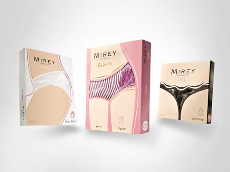 Mirey Underwear | Packaging of the World: Creative Package Design Archive and Gallery Packing Box Design, Creative Package Design, Tshirt Packaging, Clothing Packaging, Cool Packaging, Creative Package, Types Of Packaging, Box Packaging Design, Packing Design