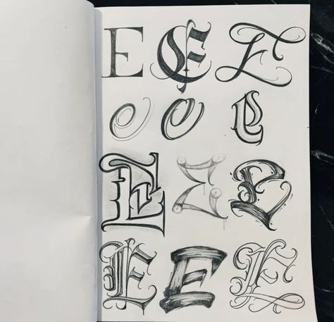 Chicana Lettering Alphabet, Graffiti Lettering Tutorial, Airbrush Lettering, Cursive Tattoo Letters, Calligraphy Gothic, Tattoo Lettering Alphabet, Tattoo Fonts Alphabet, Graffiti Lettering Alphabet, Calligraphy Fonts Alphabet