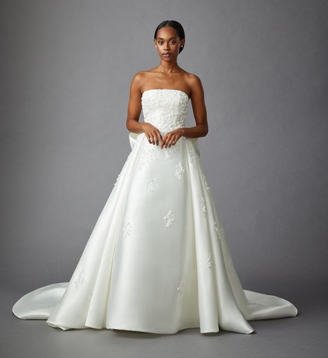 Allison Webb Style 42302 Eliza Bridal Gown Allison Webb, Mikado Wedding Dress, Jlm Couture, Kleinfeld Bridal, Satin Wedding Dress, A Line Gown, Wedding Dress Inspiration, The Train, Ball Gowns Wedding