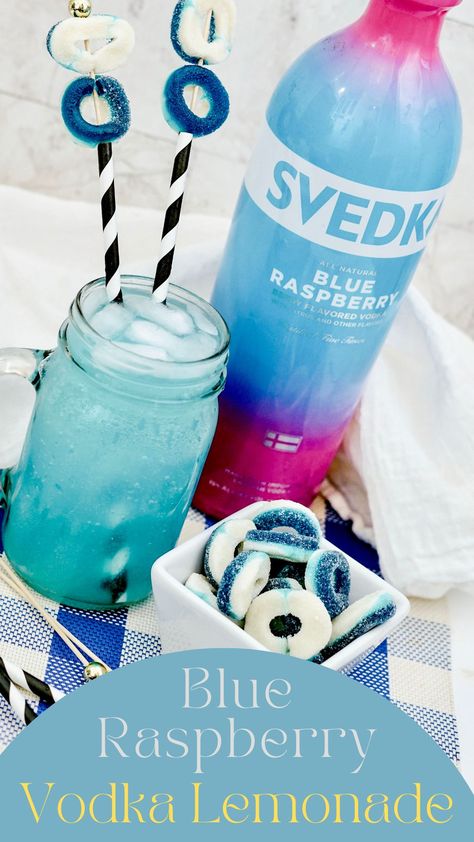 Blue Raspberry Vodka Cocktails, Svedka Mixed Drinks, Smirnoff Blueberry Vodka Recipes, Blue Raspberry Vodka Drinks Recipes, Blue Raspberry Svedka Recipes, Drinks With Blue Raspberry Vodka, Smirnoff Blue Raspberry Lemonade Recipes, Blue Raspberry Lemon Drop, Svedka Blue Raspberry Drinks