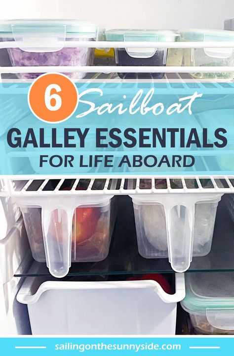 Catamaran Decorating Ideas, Boat Galley Organization, Boat Kitchen Ideas, Boat Shower Ideas, Boat Galley Ideas, Small Boat Storage Ideas, Sailboat Kitchen, House Boat Living, Boat Organization Ideas