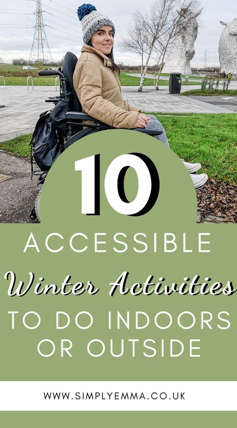 Winters are particularly difficult when you have a disability. Here is a list of my favourite accessible winter activities for both indoor and outdoor fun to help stave off the winter blues. Bedridden Activities, Disabled Activities, Activities For Adults With Disabilities, Developmental Disabilities Activities, Disabilities Activities, Outdoor Activities For Adults, Walking Club, Christmas Things To Do, Recreation Therapy