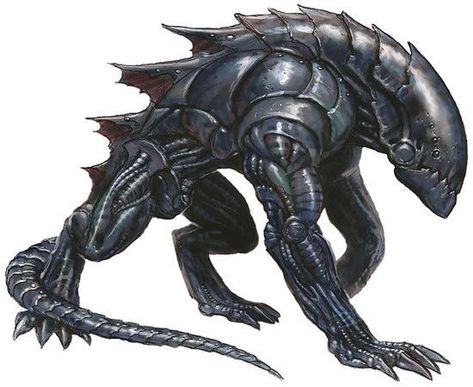 Cão negro Creature Fantasy, Dark Creatures, Cool Monsters, Alien Vs Predator, Fantasy Beasts, 다크 판타지, Alien Concept Art, Monster Concept Art, Alien Creatures