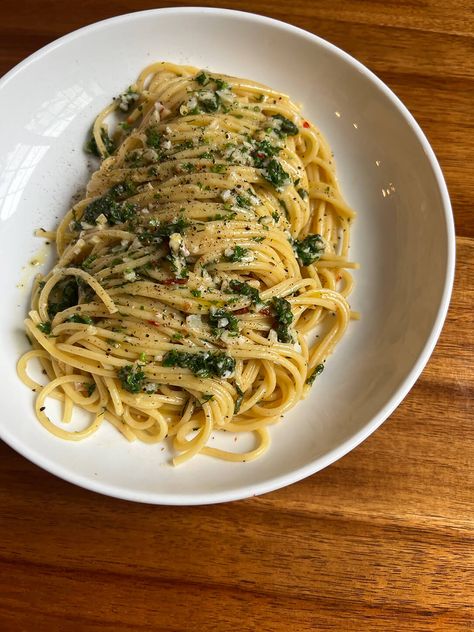 Herby Spaghetti with Anchovy Butter Cafe Hailee, Anchovy Butter, Orzo Skillet, Anchovy Recipes, Mediterranean Orzo, Pasta Noodle Recipe, Butter Pasta, Lemon Pasta, Butter Recipe