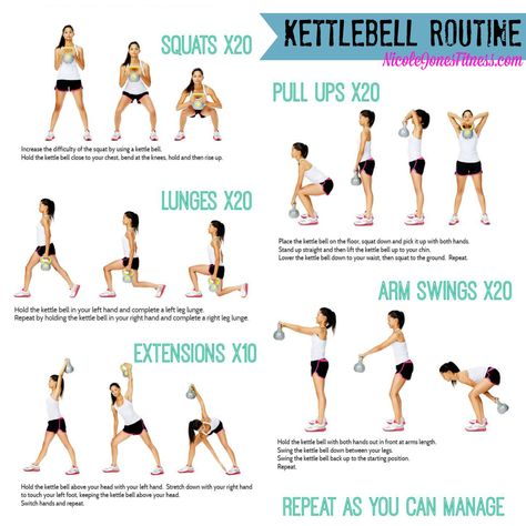 No gym required for this Kettle Bell circuit! Give this a try for a full body workout! Kettle Bell Workout For Women, Sport Routine, Kettlebell Workouts For Women, Bell Workout, Kettlebell Workout Routines, Kettlebell Routines, Kettlebell Abs, Full Body Kettlebell Workout, Kettlebell Cardio