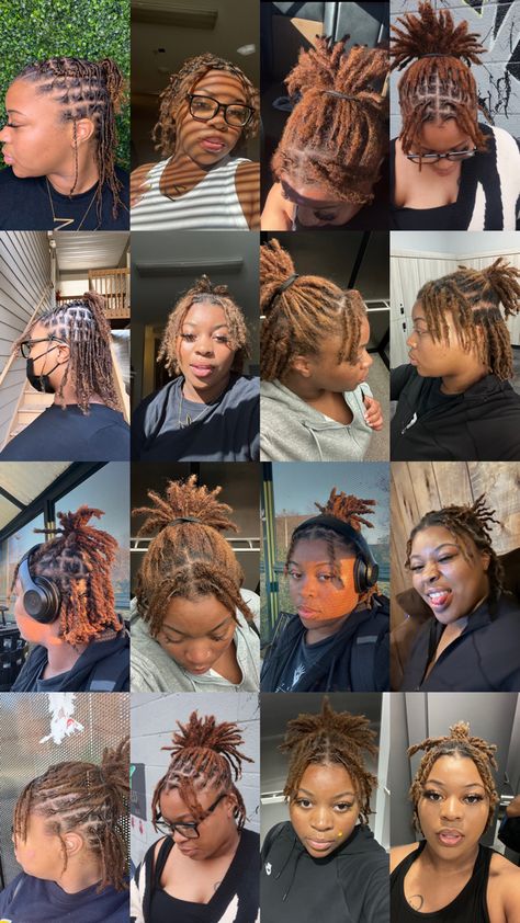 Curly Starter Locs Black Women, Triangle Loc Parts, Lock Hairstyles, Dreadlocks Hair Care, Best Braid Styles, Locs Journey, Short Dreadlocks Styles, Hair Twists Black, Natural Dreads