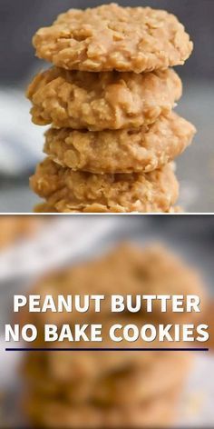 No Bake Cookies Recipe Peanut Butter, Peanut Butter Recipes Easy, Peanut Butter No Bake Cookies, Peanut Butter Dessert, Easy No Bake Cookies, Peanut Butter No Bake, Peanut Butter Oatmeal Cookies, Lost 100 Pounds, Baking Recipes Cookies