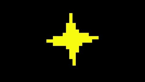 Pixel Art, Yellow, Black, Art