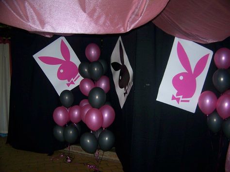 Playboy party decor Play Boy Party Decoration, Playboy Mansion Party, Playboy Bunny Party, Playboy Party Decorations Ideas, Playboy Bunny Party Theme, Playboy Bunny Birthday Party Ideas, Playboy Party Ideas, Playboy Birthday Party Ideas, Playboy Theme Party