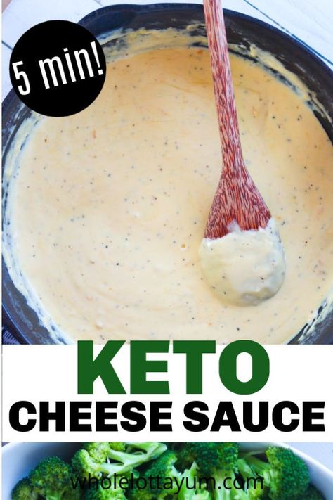 Keto Friendly Sauces, Keto Cheese Sauce For Broccoli, Mcas Diet, Easy Cheese Sauce Recipe, Keto Cheese Sauce, Low Carb Cheese Sauce, Keto Karma, Chicken Zoodles, Sauce For Broccoli