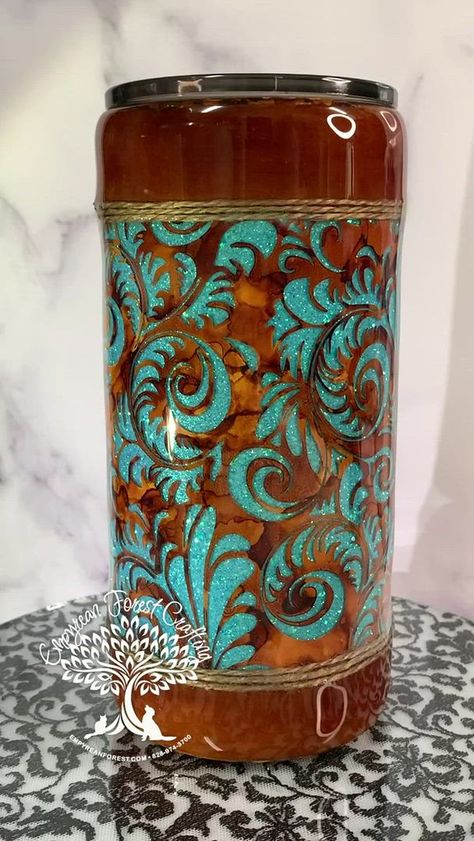 Western Sublimation Designs Tumbler, Turquoise Tumbler Ideas, Western Tumbler Cups, Western Tumbler Ideas, Western Tumblers, Epoxy Crafts, Country Girl Life, Western Tumbler, Team Roping