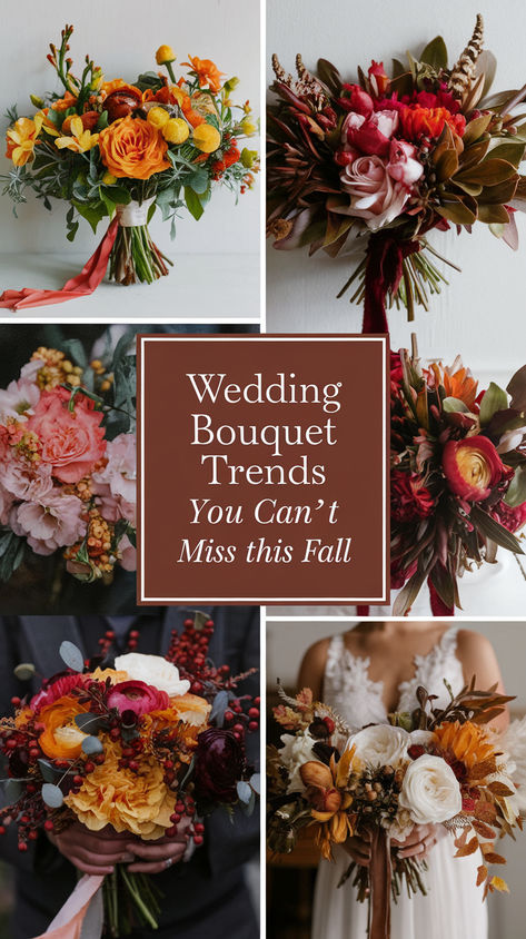 Looking for the perfect bouquet for your fall wedding?

🍁 From rich jewel tones to dreamy dried flowers, these 10 bouquet trends will make your special day even more magical. Whether you're into wildflower-inspired designs, lush succulents, or bold oversized arrangements, this guide has all the inspiration you need to find a bouquet that’s as unique as your love story. 🌹✨

#FallWeddingBouquet #WeddingBouquetInspiration #FallWeddingIdeas #AutumnBouquets #FloralWeddingInspo Fall Wildflower Bouquet, Rich Jewel Tones, Fall Wedding Bouquets, Wildflower Bouquet, Fall Weddings, Jewel Tones, Unique Ideas, Wedding Bouquet, Bridal Bouquet