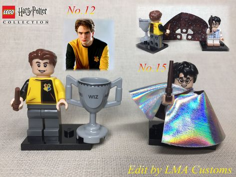 LMA Customs  -  LEGO 71022 Harry Potter and Fantastic Beasts Collectible Minifigures Filius Flitwick, Harry Potter Invisibility Cloak, Sybill Trelawney, Jacob Kowalski, Credence Barebone, Tina Goldstein, Dean Thomas, Queenie Goldstein, Invisibility Cloak