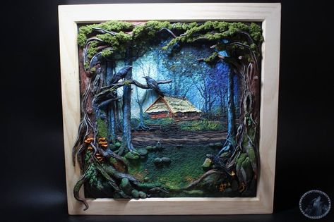 Carving Polymer Clay, Polymer Clay Books, Sea Inspiration, Polymer Clay Kunst, Clay Painting, Polymer Clay Painting, Deep In The Forest, Modelling Clay, Pottery Store