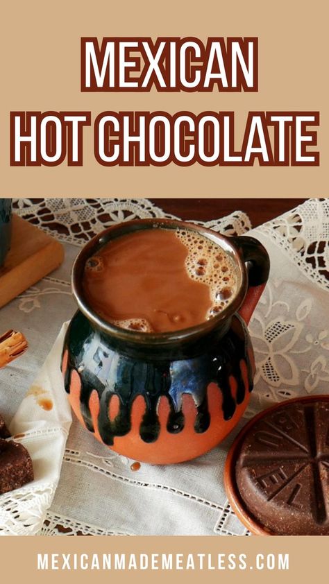 Vegan Mexican Hot Chocolate, Alcoholic Hot Chocolate, Mexican Drink Recipes, Mexican Hot Chocolate Recipe, Chocolate Abuelita, Hot Drinks Recipes, Hot Cocktails, Mexican Drinks, Hot Chocolate Drinks