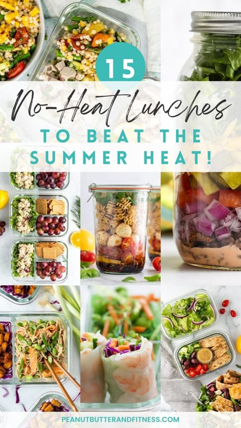 Light Meal Prep Lunches, Meal Prep You Dont Have To Heat Up, No Chicken Meal Prep, Work Week Lunches Food Prep, Cold Filling Lunch Ideas, No Deli Meat Lunch Ideas, No Heat Up Lunch Ideas, Clean Lunch Meal Prep, Meal Prep Lunch No Microwave