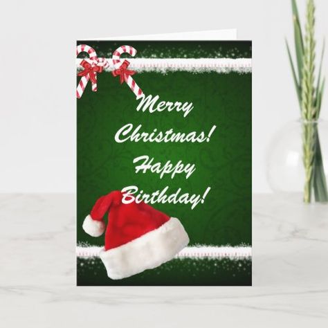 $4.42 | Merry Christmas Happy Birthday Card #merry, christmas, seasons, greetings, card, holiday, happy, birthday, greeting, cards Merry Christmas Happy Birthday, Happy Birthday And Merry Christmas, Happy Christmas Birthday, Christmas Happy Birthday, Happy Birthday Greeting Cards, Christmas Birthday Cards, Funny Toilet Paper, Christmas Season Greetings, Seasons Greetings Card