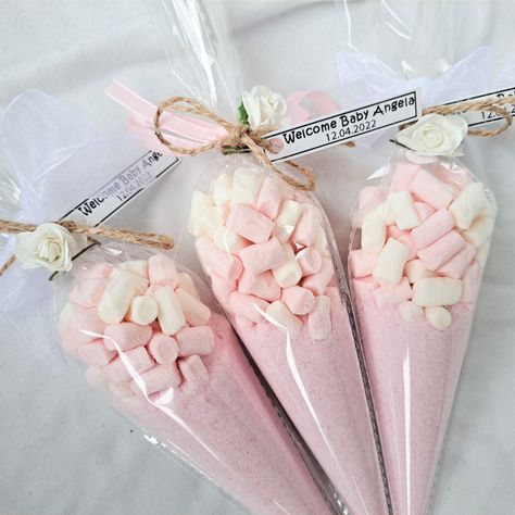 Baby Shower Hot Chocolate Cones - Pink Sweets Cones - DIY hot chocolate Party Favors - Baby First Birthday Guest Gifts - White Pastel Pink

Super cute cone bag full of all the ingredients you need to create the most delicious cup of hot chocolate at home!
Offer those lovely cones to your guest on your parties Hot Chocolate Party Favors, Hot Chocolate Cones, Hot Chocolate Party, Chocolate Party Favors, Luxury Candy, Cones Diy, Chocolate Cone, Diy Hot Chocolate, Pink Sweets