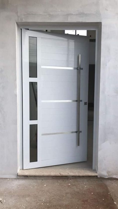 Modern Security Doors Ideas Front Entry, Aluminium Door Design, House Main Door, Modern Entrance Door, Home Gate Design, Modern Exterior Doors, House Main Door Design, Contemporary Front Doors, Stylish Doors