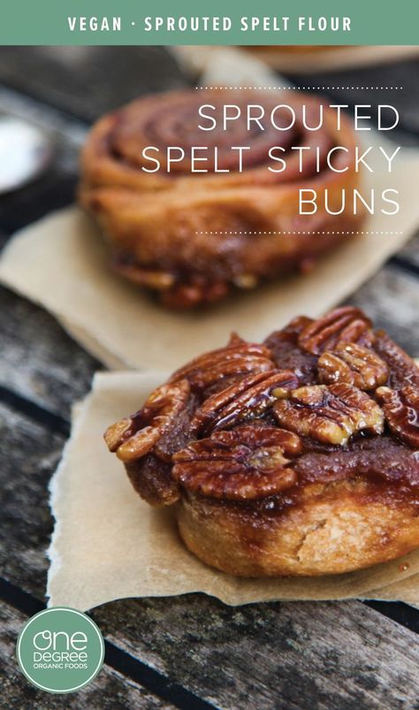 Vegan Spelt Flour Recipes, Spelt Flour Cinnamon Rolls, Spelt Cinnamon Rolls, Sprouted Flour Recipes, Sprouted Spelt Flour Recipes, Sprouted Spelt Bread Recipe, Wholemeal Flour Recipes, Vegan Rolls, Spelt Flour Recipes